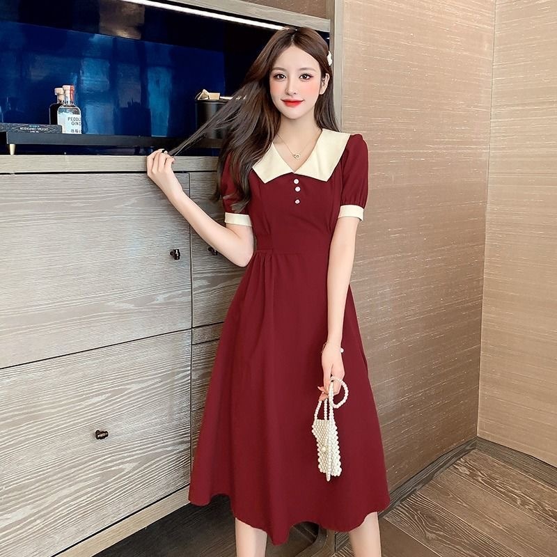 ladies sexy beach women plus size casual midi korean simple wedding red dress dinner parti elegant night party dress
