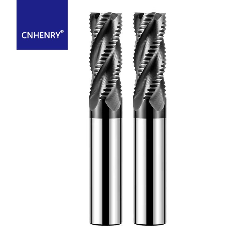 Solid Carbide Roughing End Mill 4 Flute CNC Milling Cutter Bits Router ...