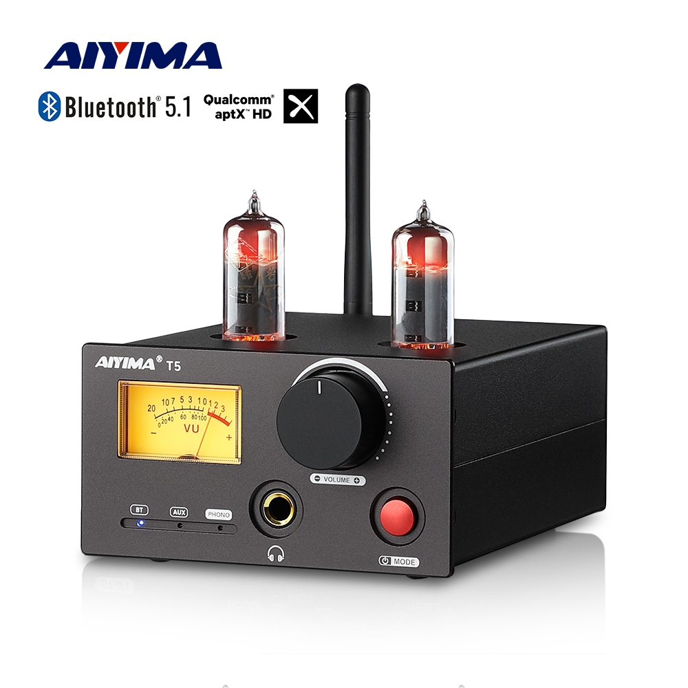 AIYIMA T5 MM Phono Stage Amplifier Record Player Stereo Audio VU Meter