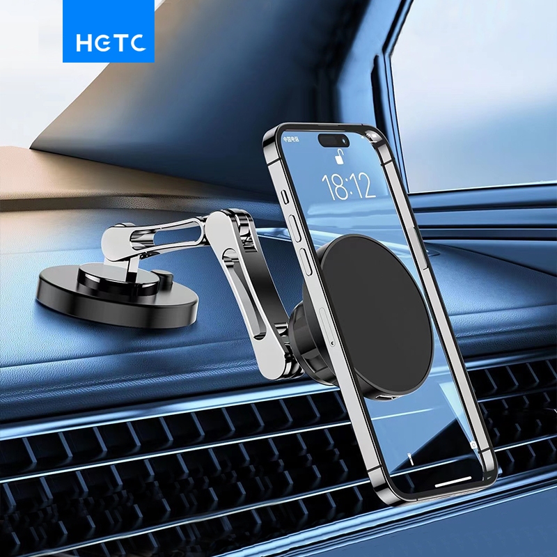 Foldable Magnetic Car Phone Holder Universal 360° Rotate Metal ...