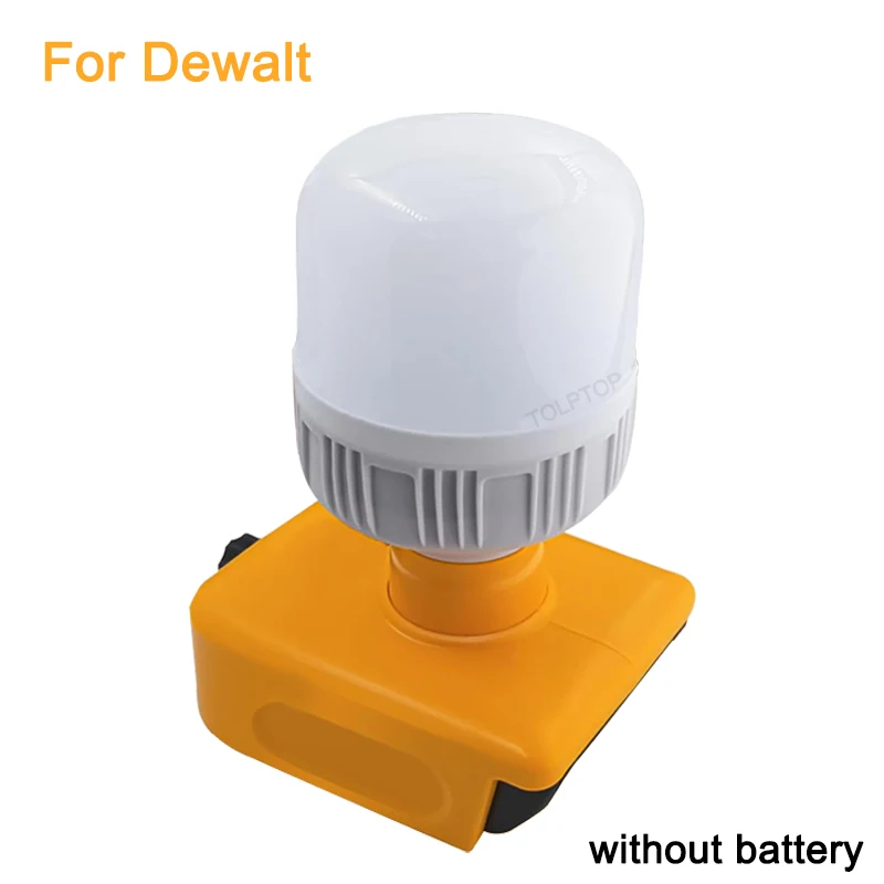 For Makita Dewalt Milwaukee 18V 20V Li ion Battery Bulb Lamp LED Work Light Dimmable Protable Handheld Flashlight Camp Lighting Shopee Malaysia