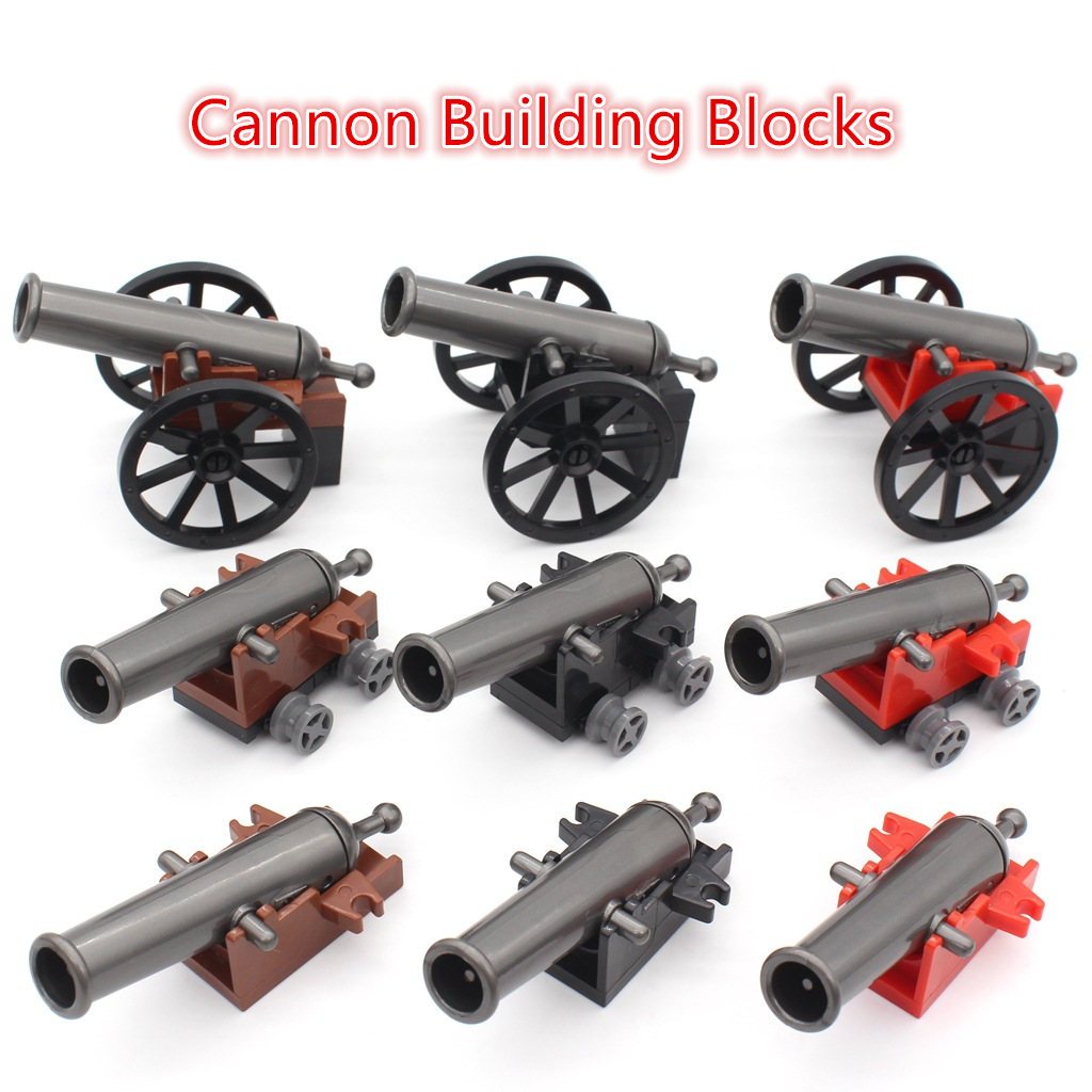 Medieval Cannon Soldier Plastic Blocks Building Block Mini Toys PJ1004 ...