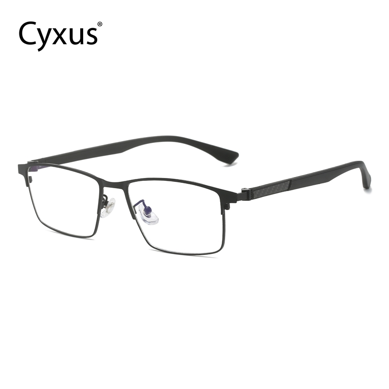 Cyxus Anti Blue Light Glasses For Women Square Matel Frame Computer Glasses Protection Reduce 9985