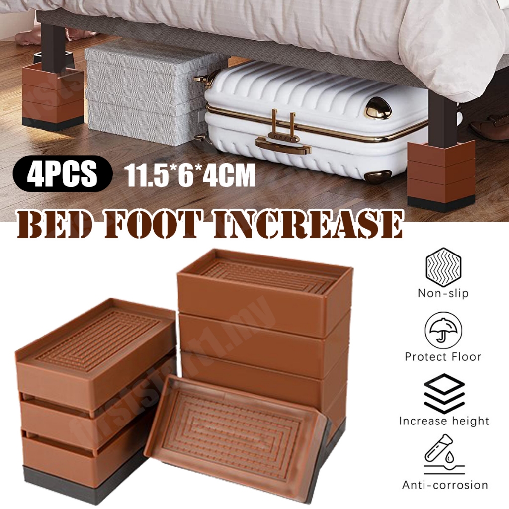 4pcs Bed Foot Increase Table Height Raiser Furniture Legs Sofa Pad