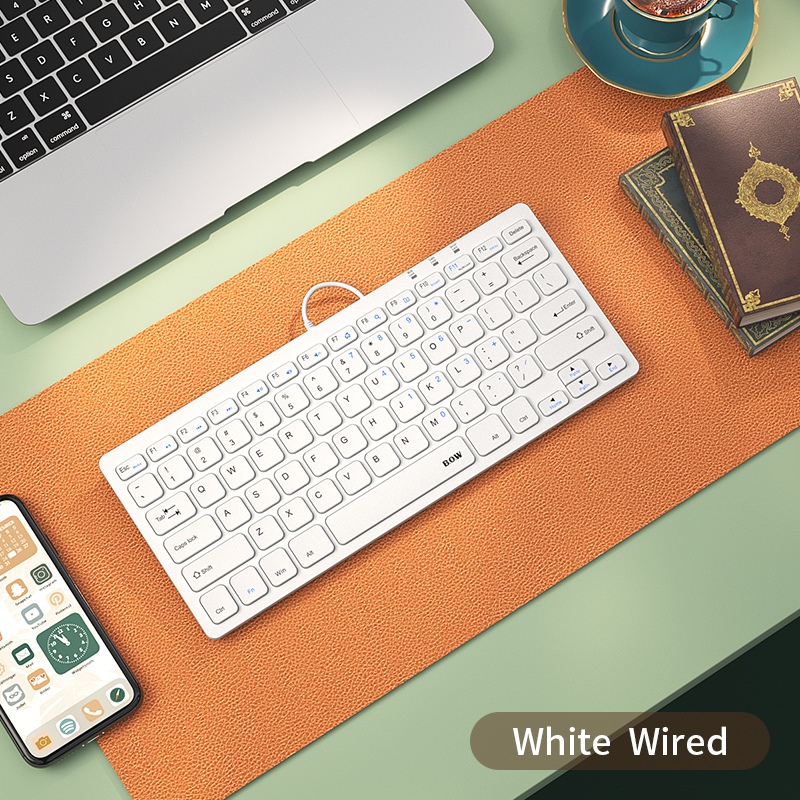 B.O.W Plug And Play Slim Ergonomic USB Wired Keyboard [Free Keyboard ...