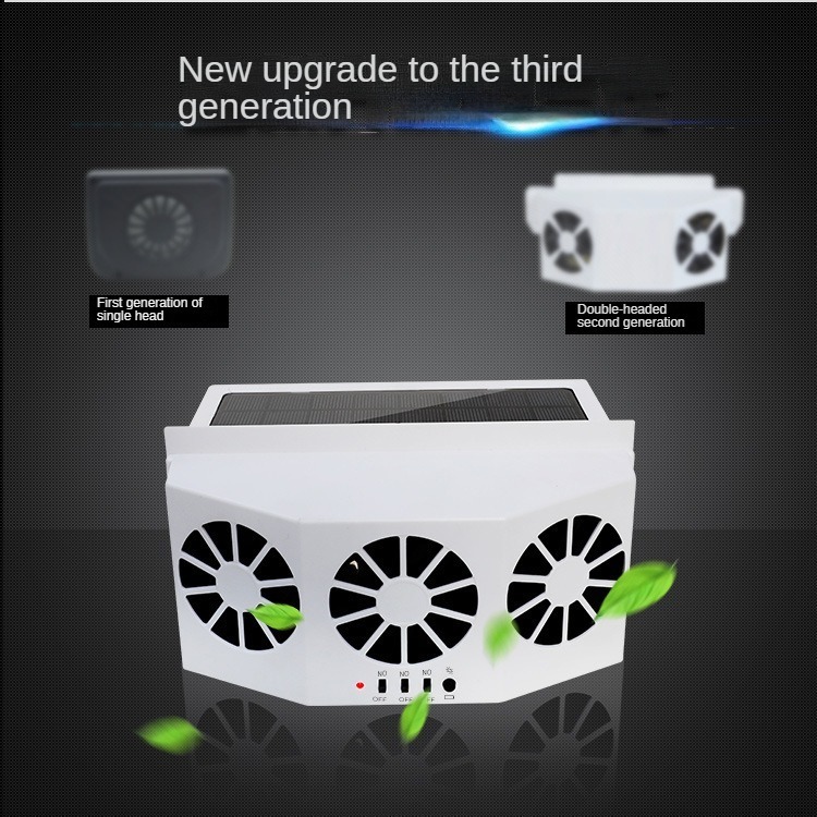 Car Exhaust Fan Solar USB Charging New Style Solar Air Circulation