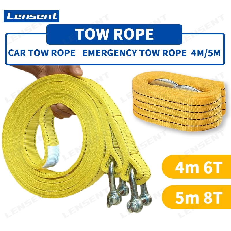 Lensent Car Towing Rope Towing Strap Belt Car Tow Double Layer Thicken ...