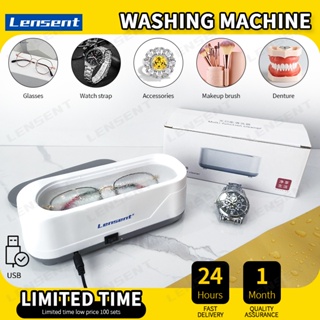 Portable Ultrasonic Cleaning Machine High Frequency Vibration Wash Cleaner  Remove Stains Jewelry Watch Glasses Washing Machine