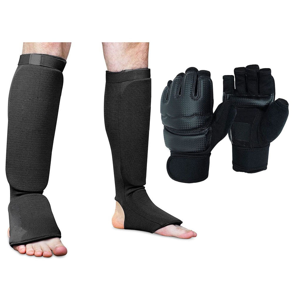 Kickboxing Protective Shin Pad Leg Guards Impact Protection Sponge ...
