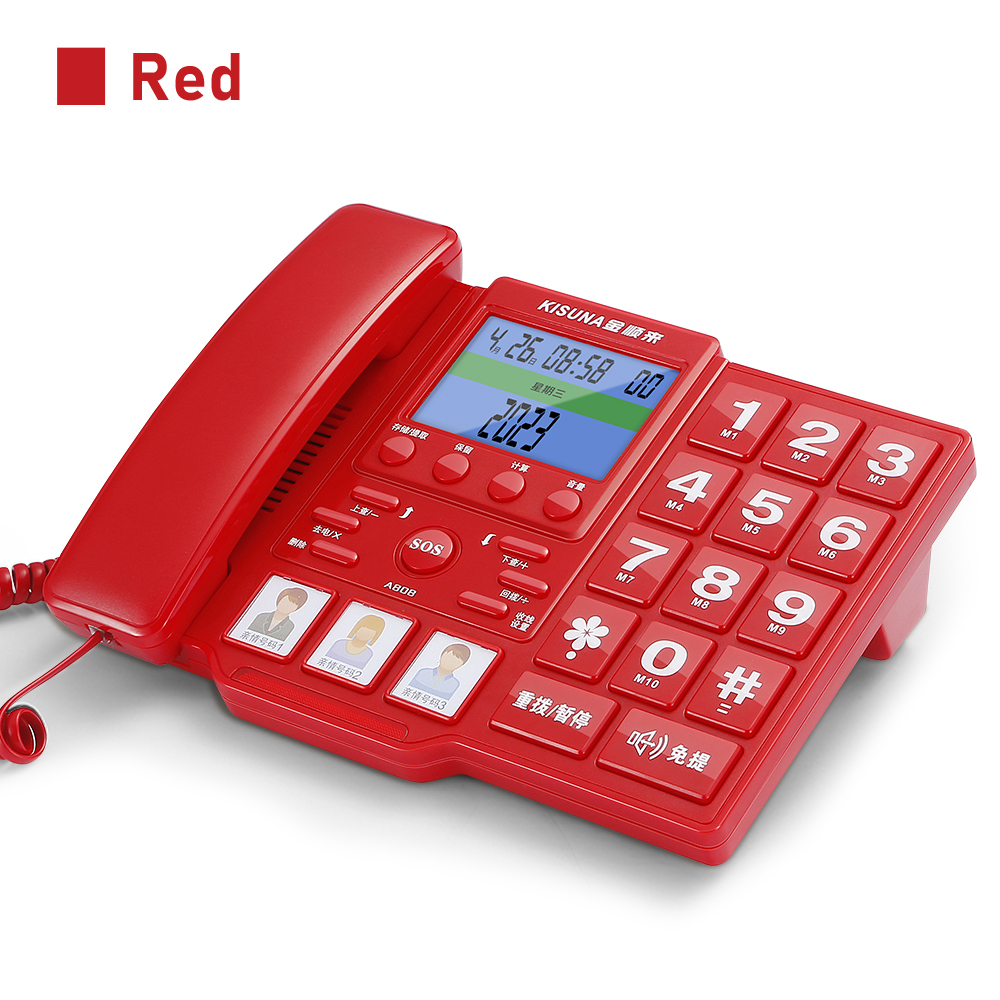 Home telephone A808 Elderly Phone telefon rumah big Buttondesktop phone