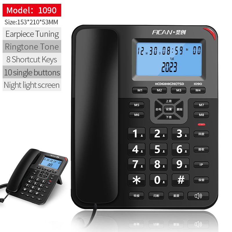 Home telephone A808 Elderly Phone telefon rumah big Buttondesktop phone