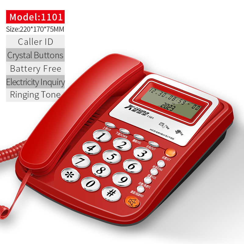 Home telephone A808 Elderly Phone telefon rumah big Buttondesktop phone