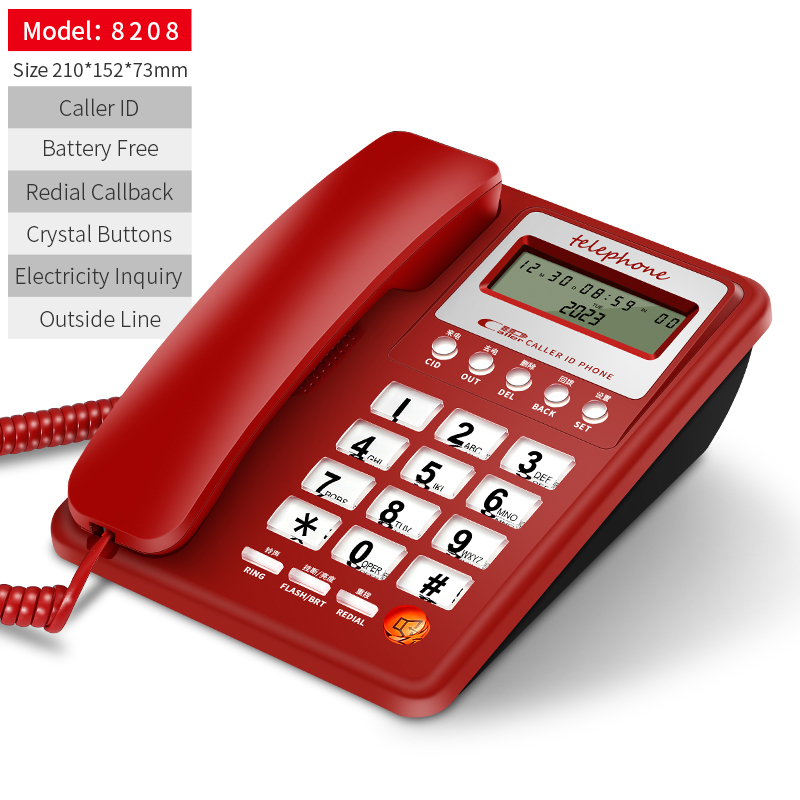 Home telephone A808 Elderly Phone telefon rumah big Buttondesktop phone