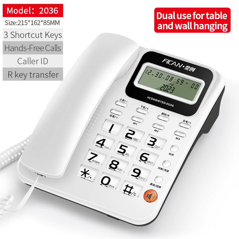 Home telephone A808 Elderly Phone telefon rumah big Buttondesktop phone