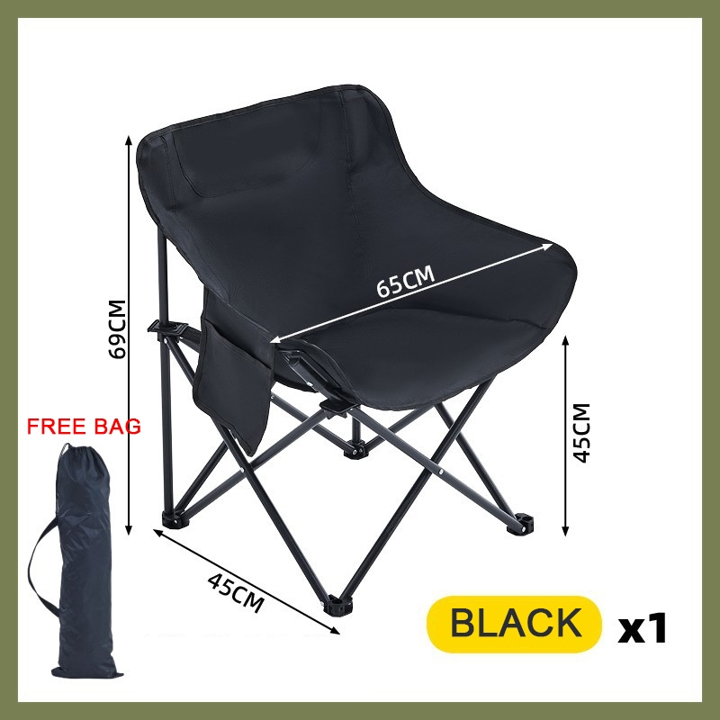 【Msia Ready Stock】 Moon Floding Chair Outdoor Camping Chair Hiking ...