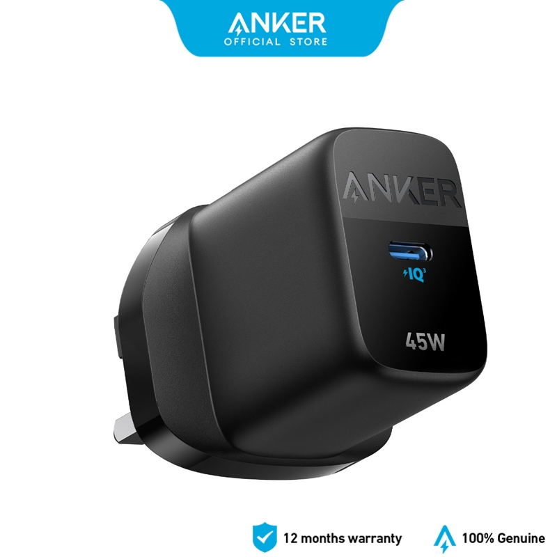 Anker 313 Charger, 45W Fast Charger With PowerIQ Technology, For Galaxy ...