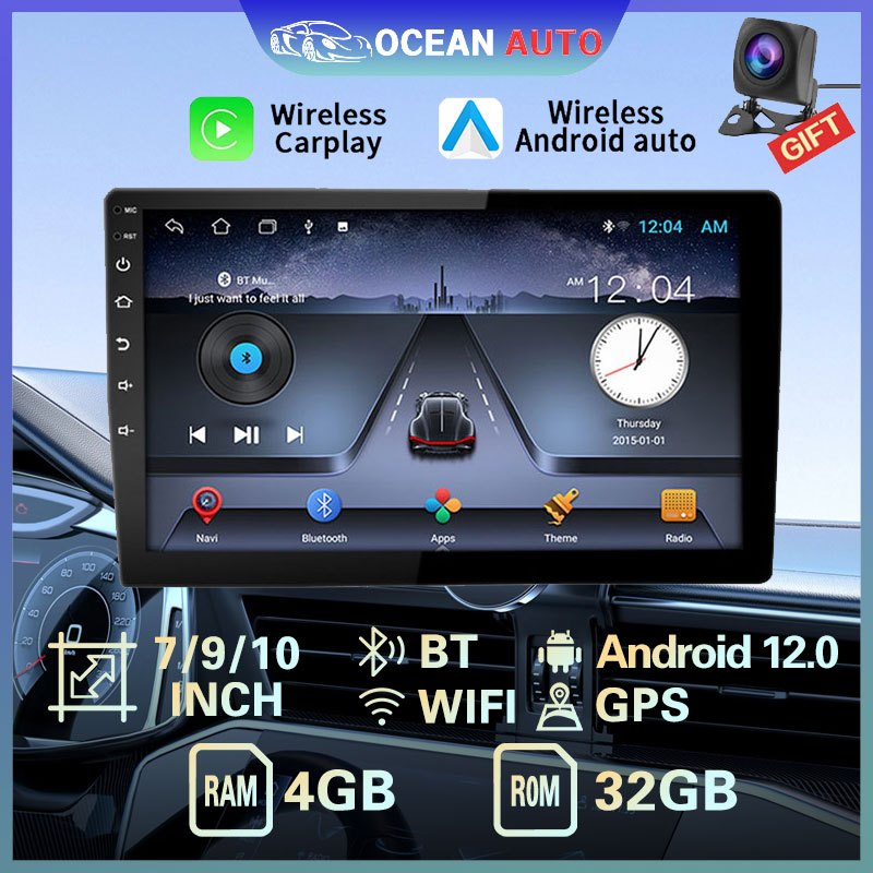 Car Android Player 7 9 10 inch (4GB RAM+32GB ROM) Quad Core MP5 player ...