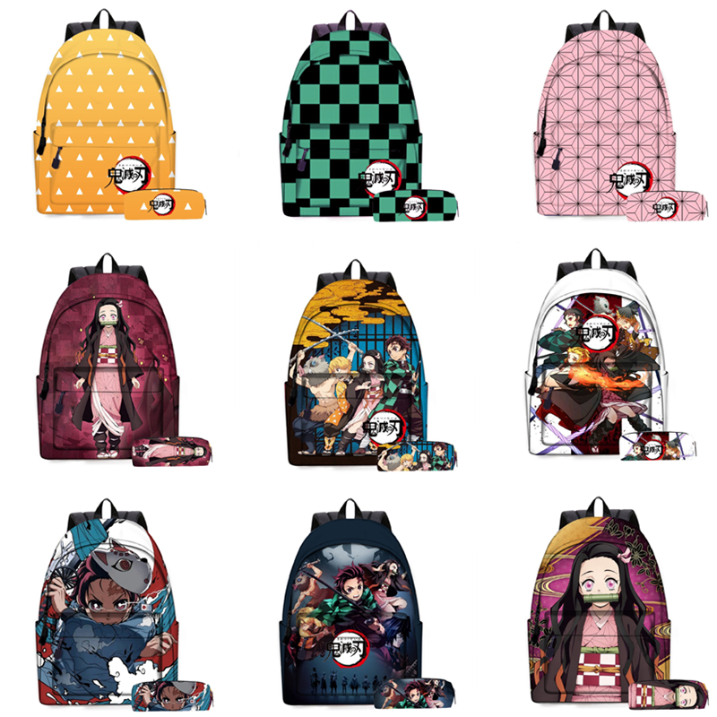 Student Schoolbag Demon Slayer Schoolbag Midouzi Tanjiro Back Schoolbag ...