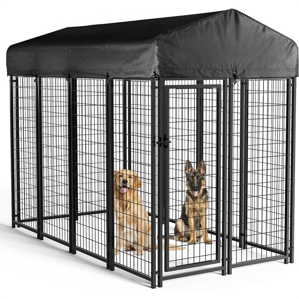 Giant Strong Steel Pet Dog Enclosure Run House Playpen Rabbit Hutch Cage Kennels with Waterproof