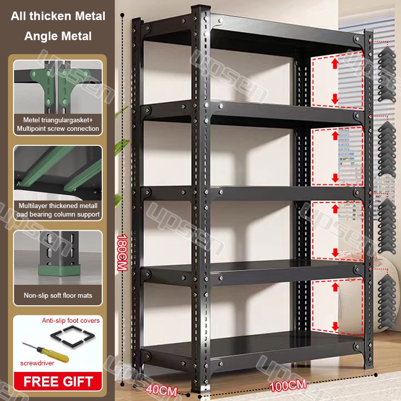 UPSEN 5 tier 100*40*180cm metal rack heavy duty metal rack Boltless ...