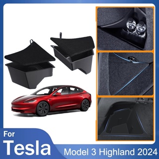 Trunk Storage Box For Tesla Model 3 Highland 2024 Rear Trunk Side