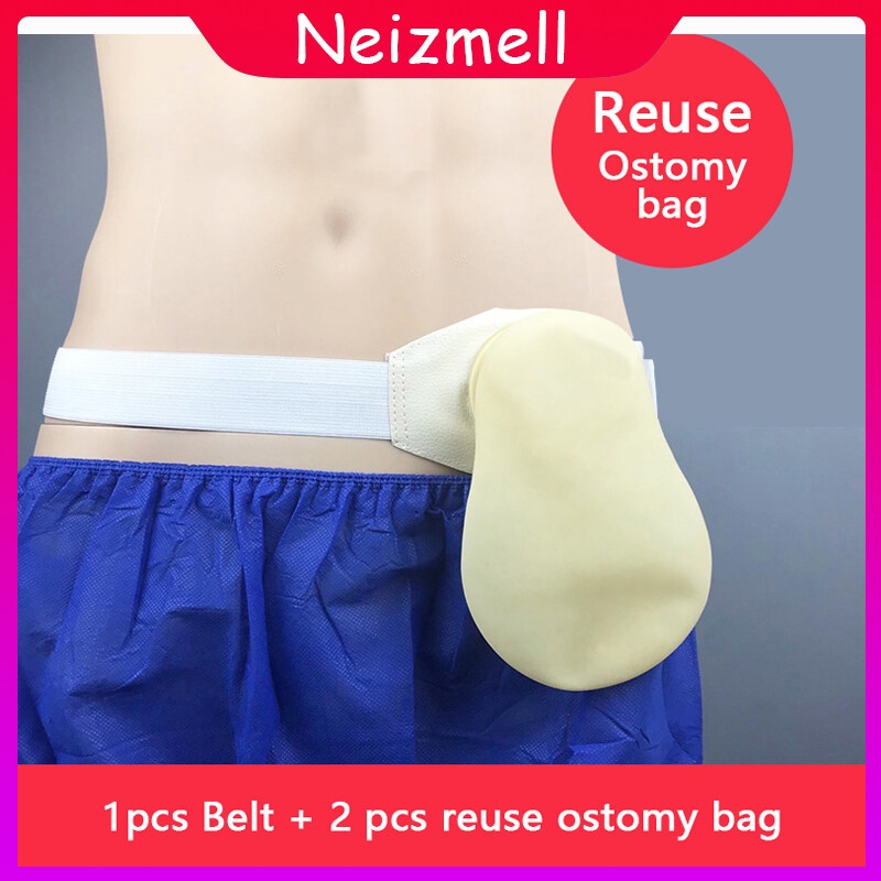 1pcs Ostomy Belt for 45mm Stoma & 2 pcs ostomy bag Colostomy Bag reuse can wash Shopee Malaysia