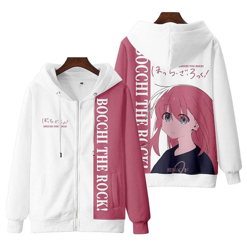 New Anime BOCCHI THE ROCK! Hitori Gotoh / Kita Ikuyo Zipper Hoodie ...