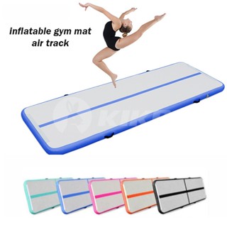 Inflatable gym mat air tumbling discount track gymnastics cheerleading air floor