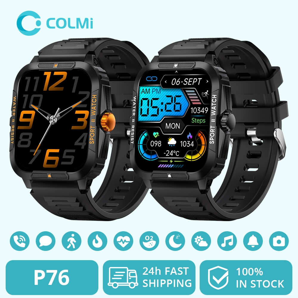 COLMI P76 Smart Watch Bluetooth Calling 3ATM Waterproof Swimming outdoor sports watch Shopee Malaysia