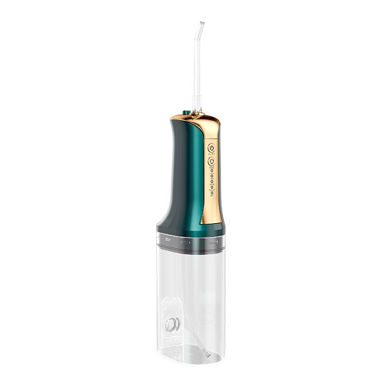 Portable interdental water flosser, handheld dental rinser to remove tooth stains, calculus