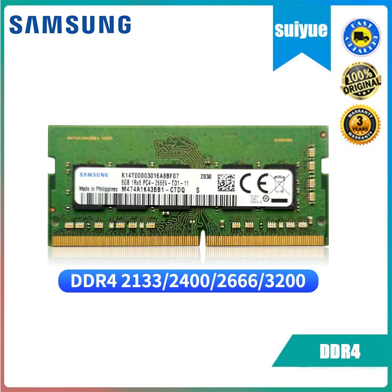 Samsung DDR4 8GB 16GB 32GB 2400MHz 2666MHz 2667MHz 3200MHz SO DIMM ...