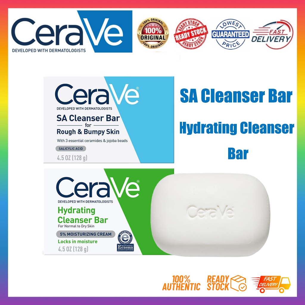 CeraVe SA Cleanser Bar (128g) for Rough & Bumpy Skin Shopee Malaysia