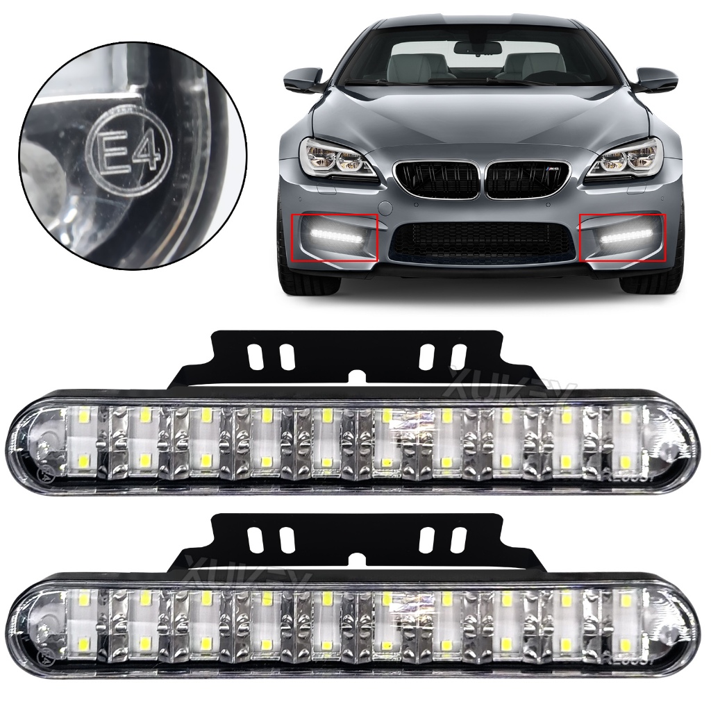 2pcs Universal Car 20 LED DRL Fog Driving Daylight Daytime Running ...