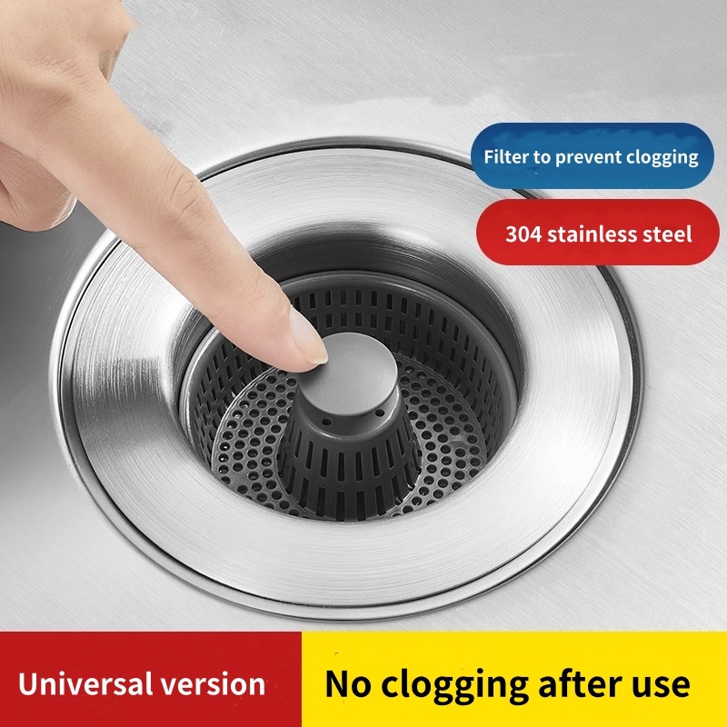 New Universal Sink Bounce Strainer Core Waste Plug Kitchen Sink Drain ...