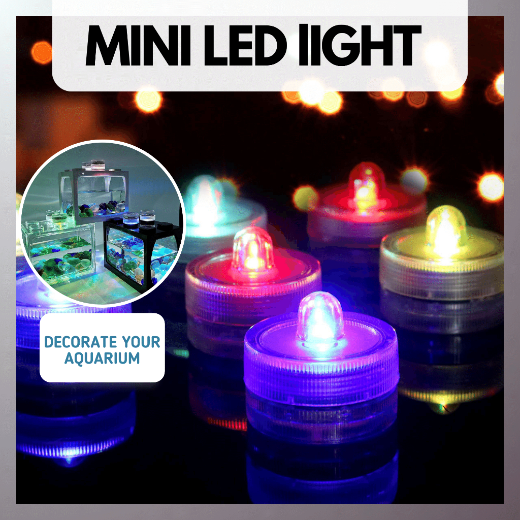 LED Light Mini Aquarium Candle Lamp Fish Tank Accessories Tangki Ikan ...