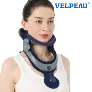 VELPEAU Neck Brace - Silicone Cervical Collar Support for Neck Pain - Soft  Breathable Vertebrae Whiplash Wrap Aligns, Stabilizes & Relieves Pressure  in Spine for Women & Men (Medium 3) Medium (Pack of 1)