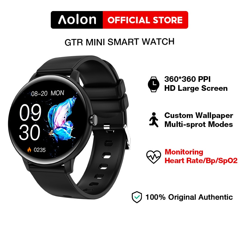 Aolon 2024 GTR Mini Smart Watch WoMen Bluetooth Call Fitness