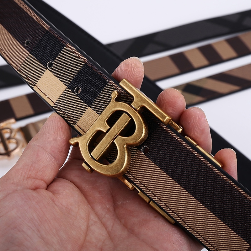 2024 New Style Burberry Fashion Men Classic Belt Retro Casual Belt Men Shopee Malaysia