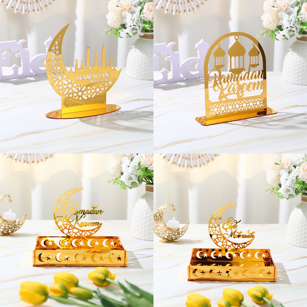 8 Styles Raya Decoration Acrylic Ramadan Kareem Ornaments Hari Raya ...