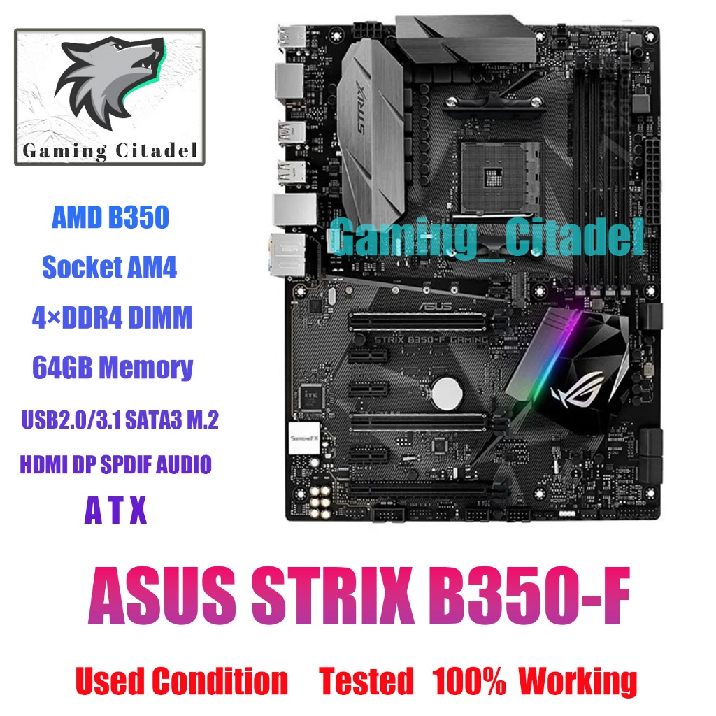 ASUS PRIME B350PLUS Motherboard ATX AMD B350 AM4 DDR4 SATA3 M.2 HDMI