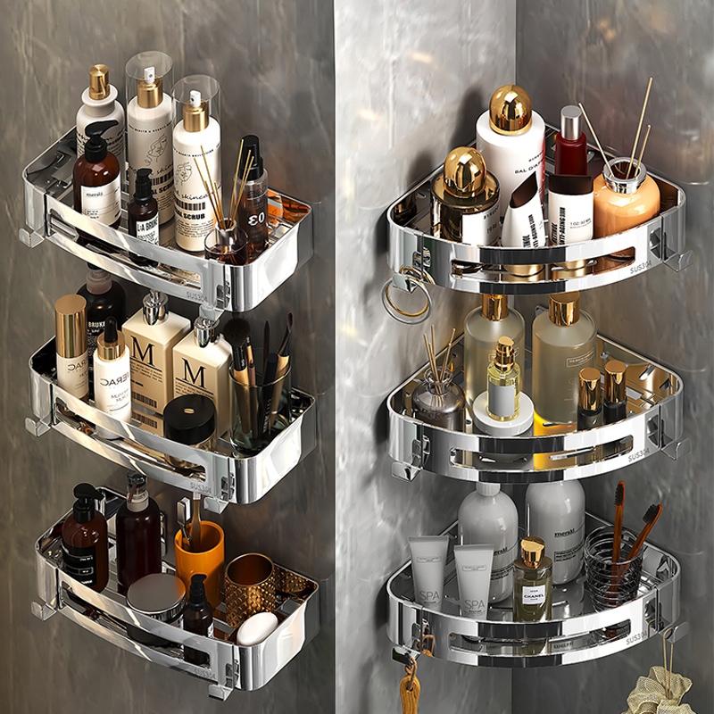 MEIDOO 304 Stainless Steel Bathroom Storage Rack | Shopee Malaysia