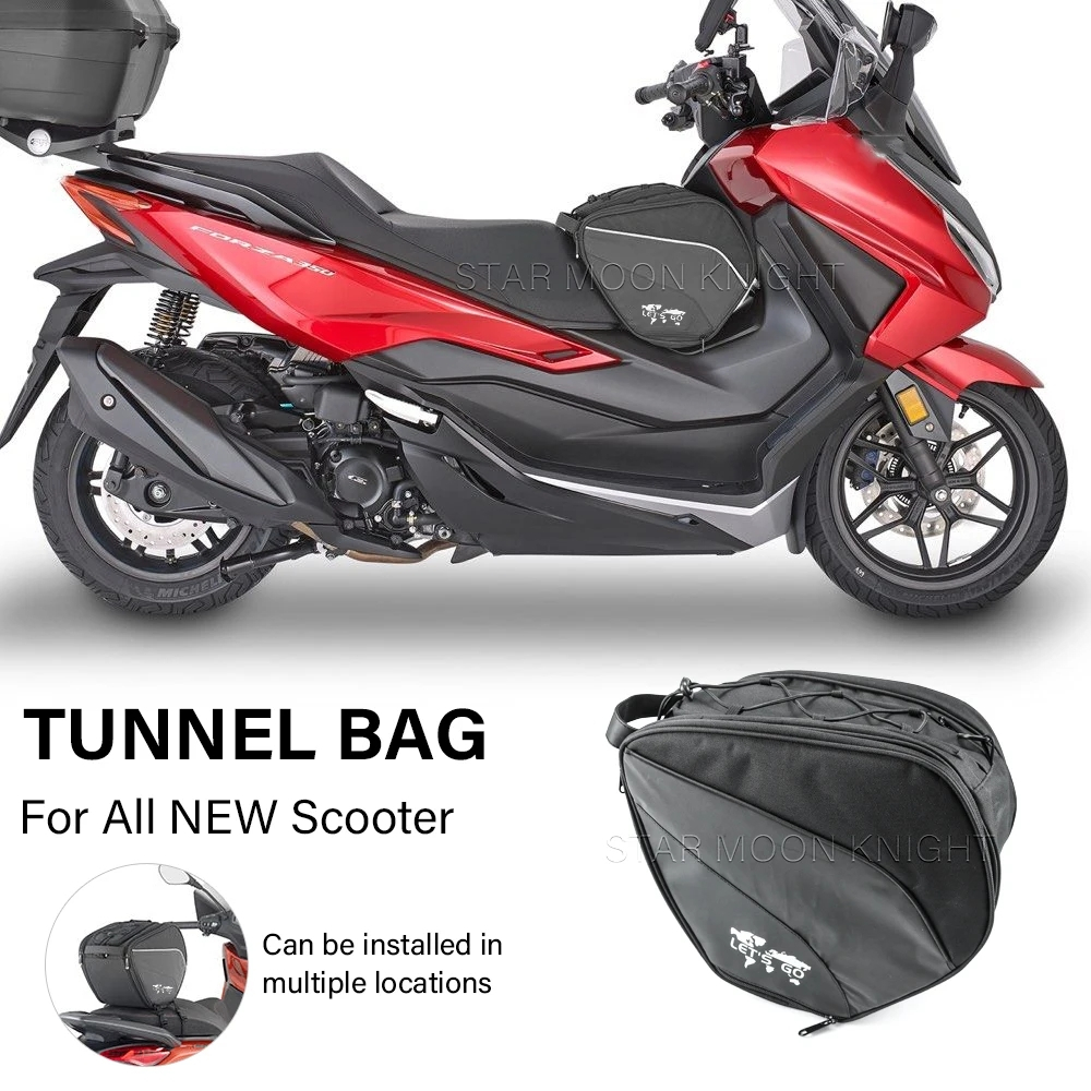 For All New Scooter Waterproof Tunnel Bag Motorcycle Rear Seat Bag 15L ...