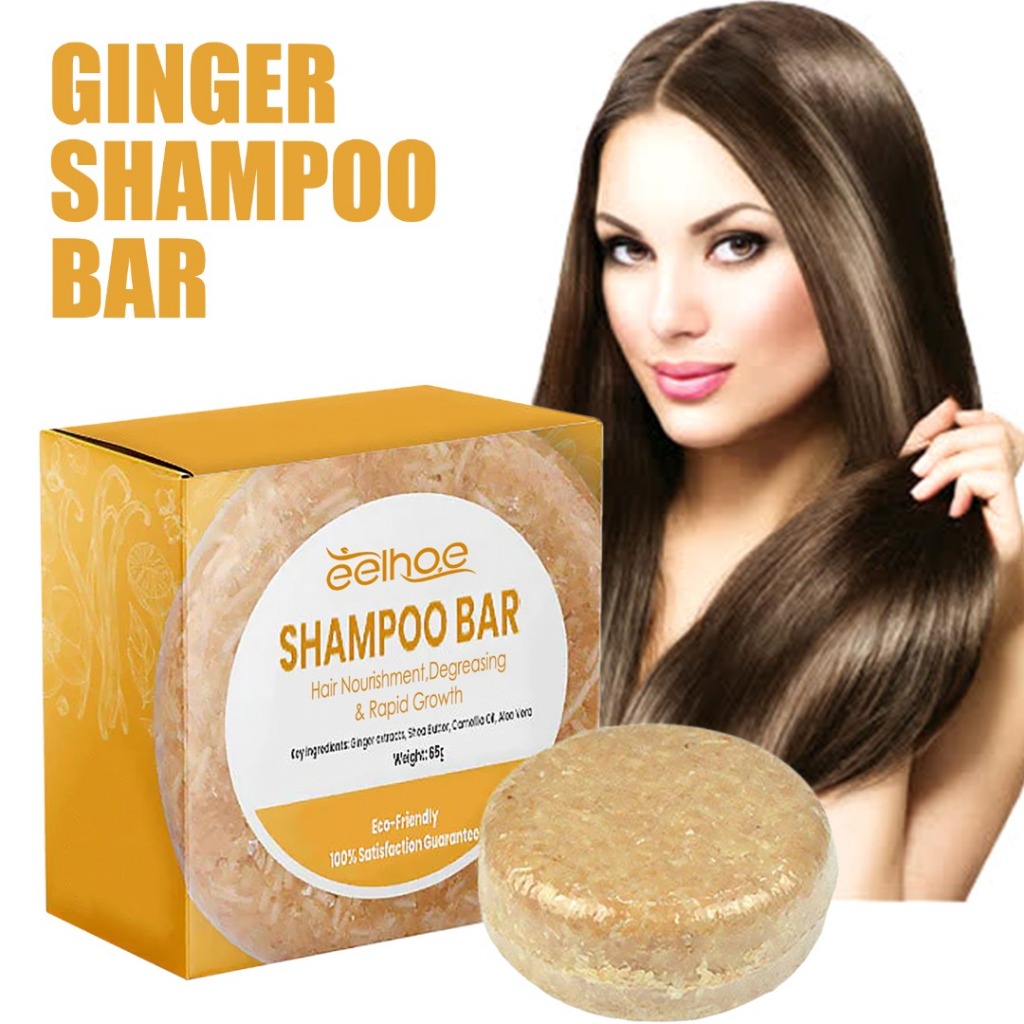 Natural Ginger Hair Regrowth Shampoo Bar Promotes Hair Growth Anti