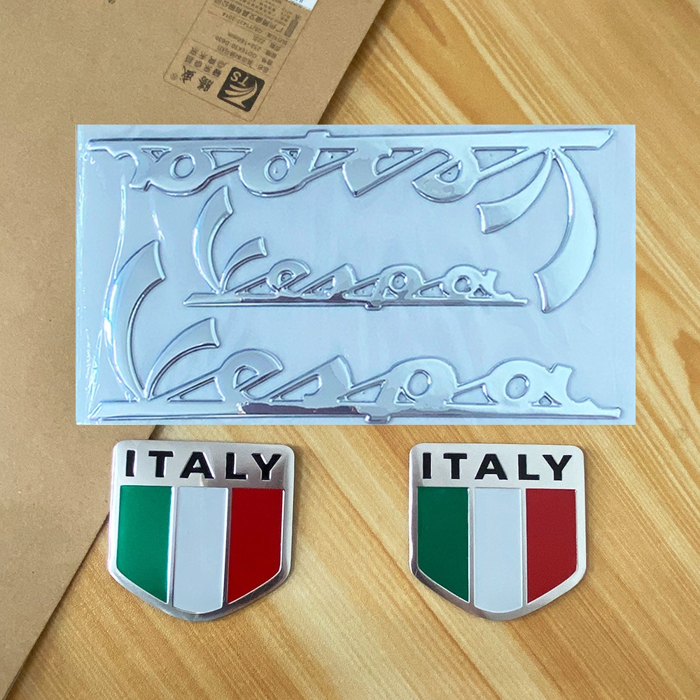 *READY STOCK* 3D Car Italian Italy National Flag Sticker Emblem ...