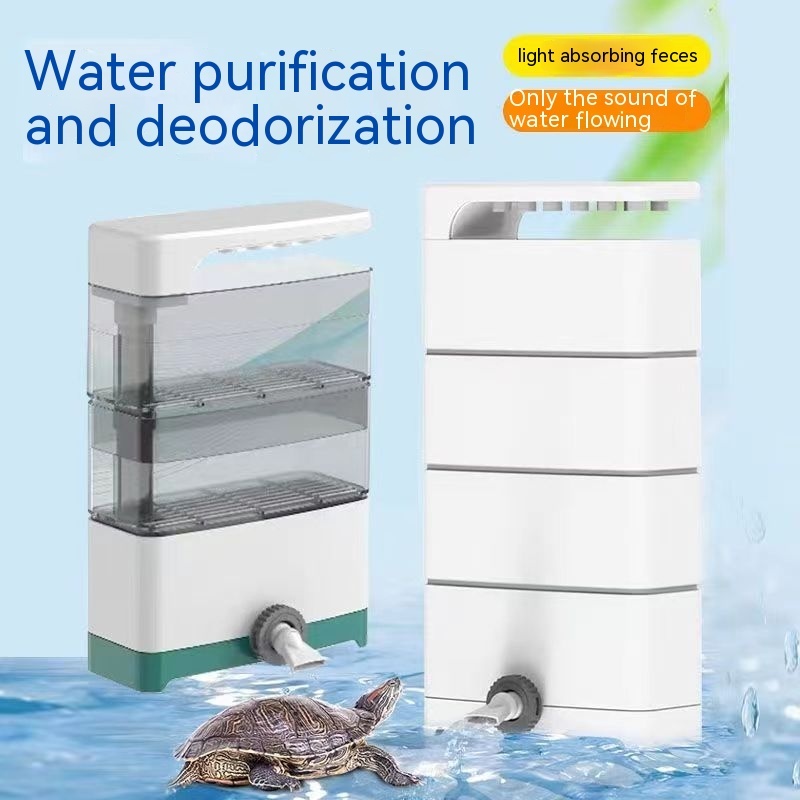 Turtle Tank Low Water Level Filter for Shallow Water Water Waterfall ... - Low Hardness Water Filter Systems For Small Planted Tanks