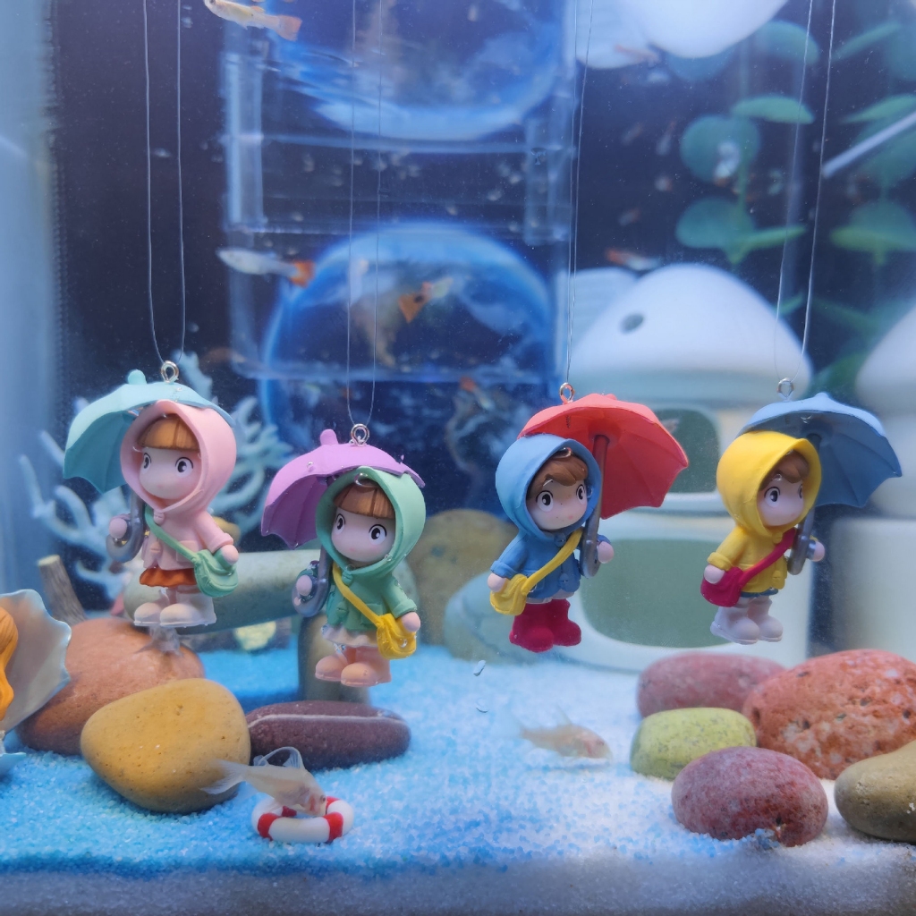 4pcs Floating Fish Tank Ornaments Aquarium Decorations Shopee Malaysia