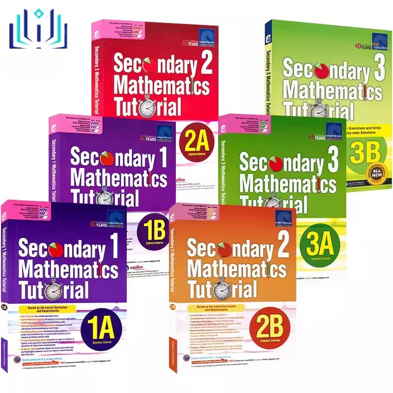 English Original “SAP Secondary Mathematics Tutorial Level 1A/1B/2A/2B ...