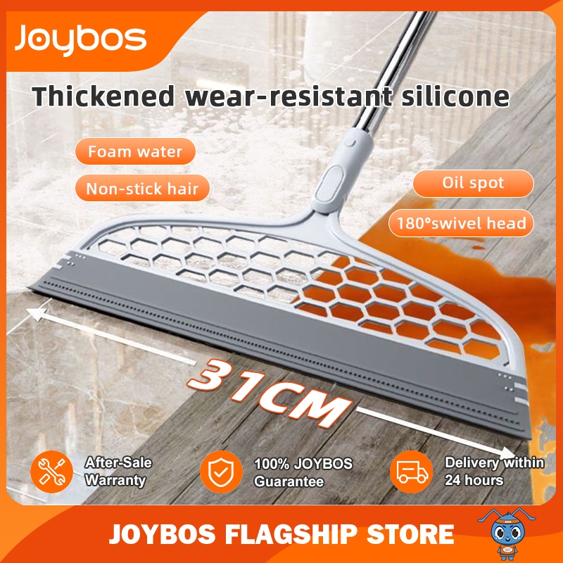 Joybos 50inch Magic Silicone Broom Lengthen Floor Cleaning Squeegee Pet Hair Dust Brooms