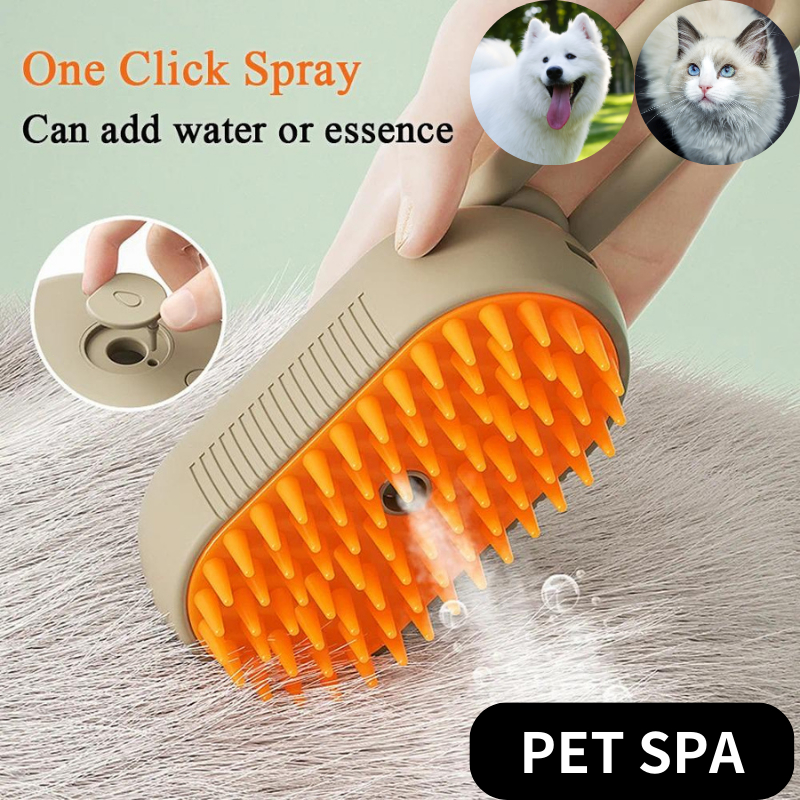 Cat Brush Fur Remover Hair Removal Spray Comb Massage Grooming Shopee