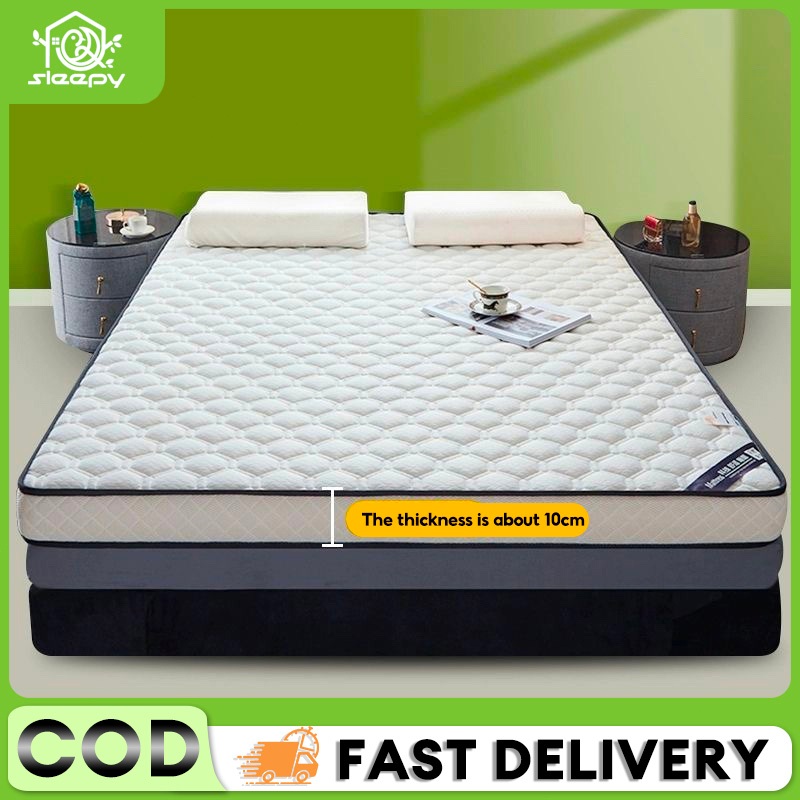 10CM Tatami Foldable Thick Mattress Single/Queen/King Tilam Topper ...